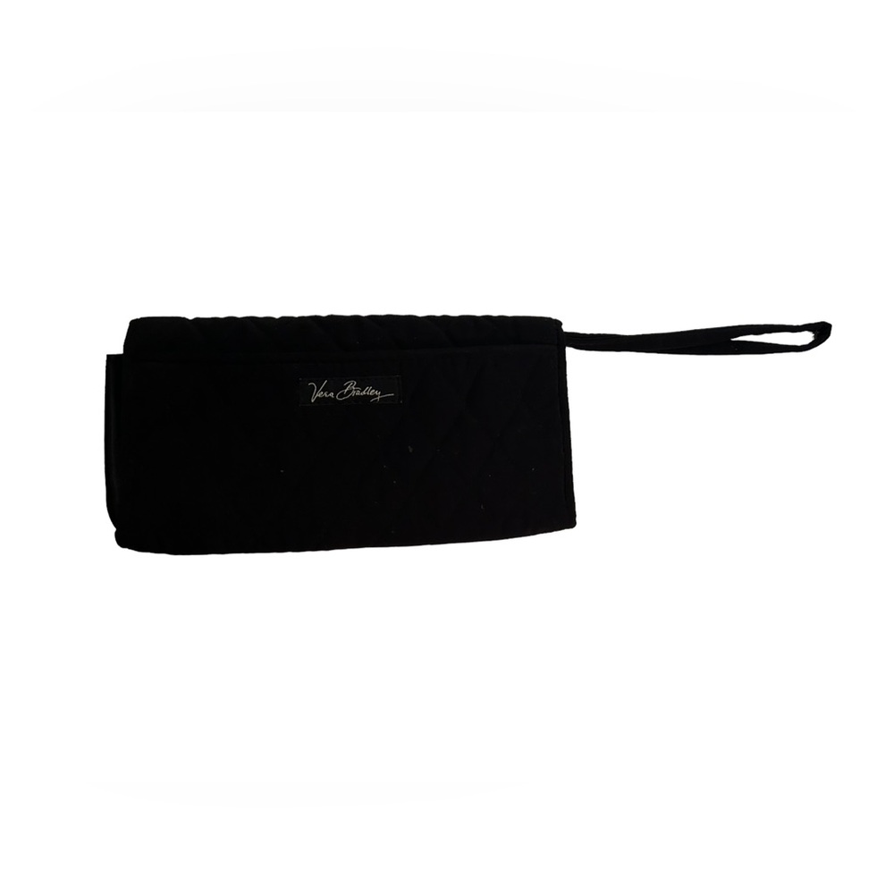 VERA BRADLEY black quilted wallet wristlet NWOT